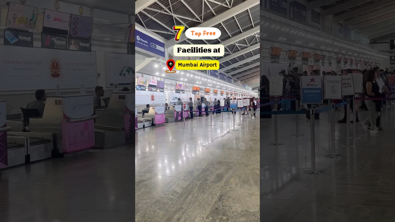 Free facilities at Mumbai International Airport which you can avail. #mumbaiairport #t2 #travel