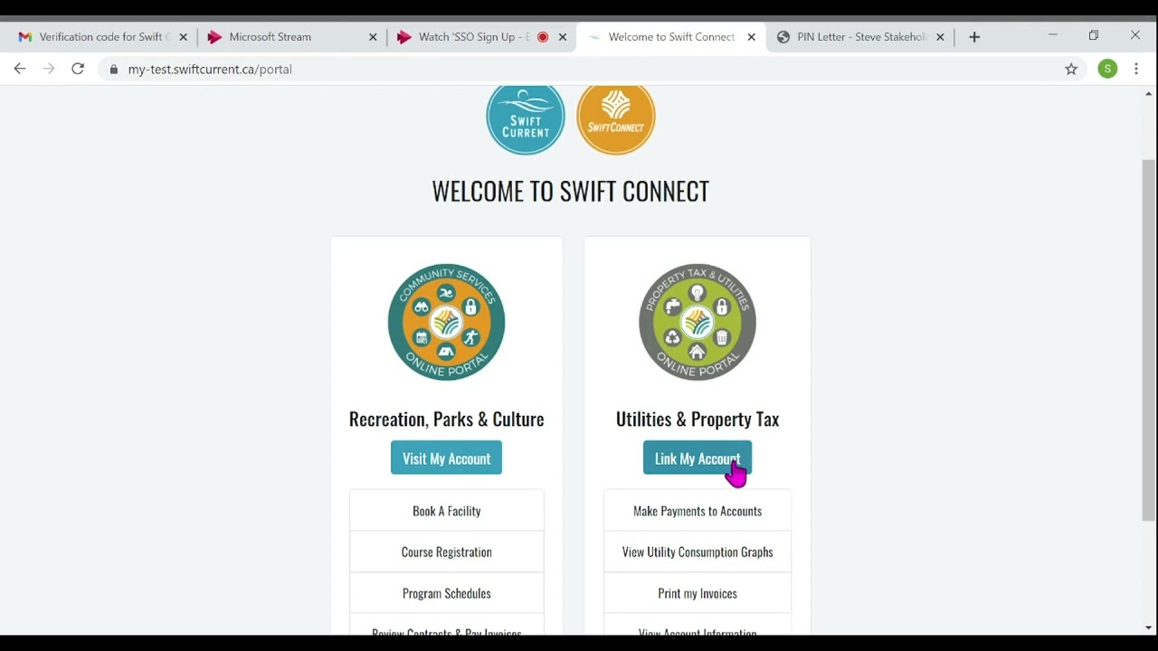 SWIFTCONNECT: HOW TO LINK YOUR UTILITIES & PROPERTY TAX ACCOUNT