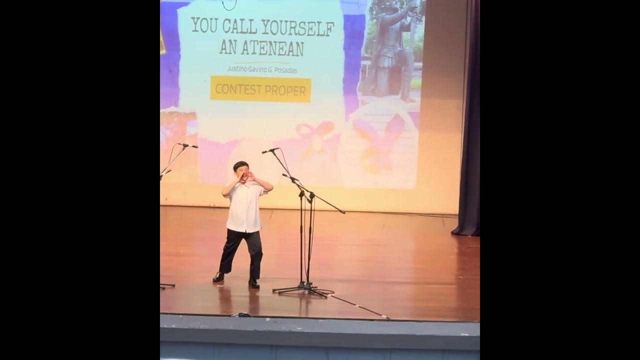 You Call Yourself An Atenean Elocution contest 2024