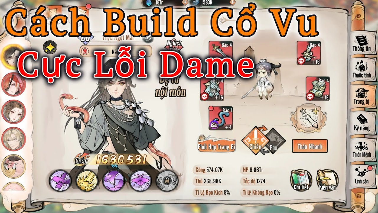 Build Cổ Sư Mạnh Nhất | Test Sát Thương Cực Khủng – Ta Làm Tông Sư Trong Tiên Môn