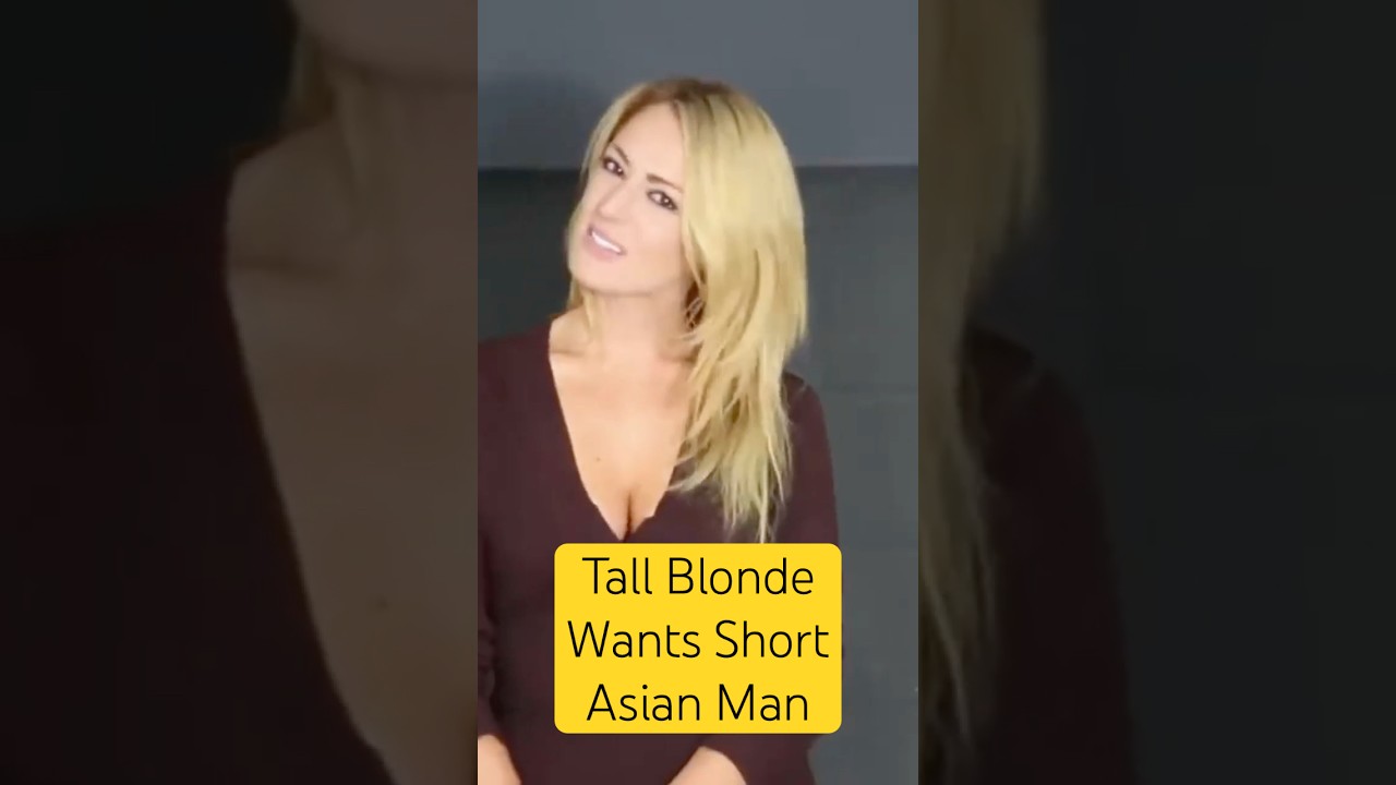 Would Tall Blonde Female Kiss Short Asian Male? #amwf
