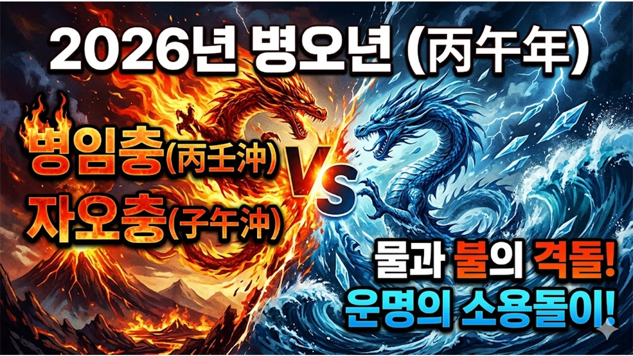26년 병오년 자오충 병임충을 하면 일어나는일 #2026년병오년운세#병오년자오충병임충#자오충병임충#임병충