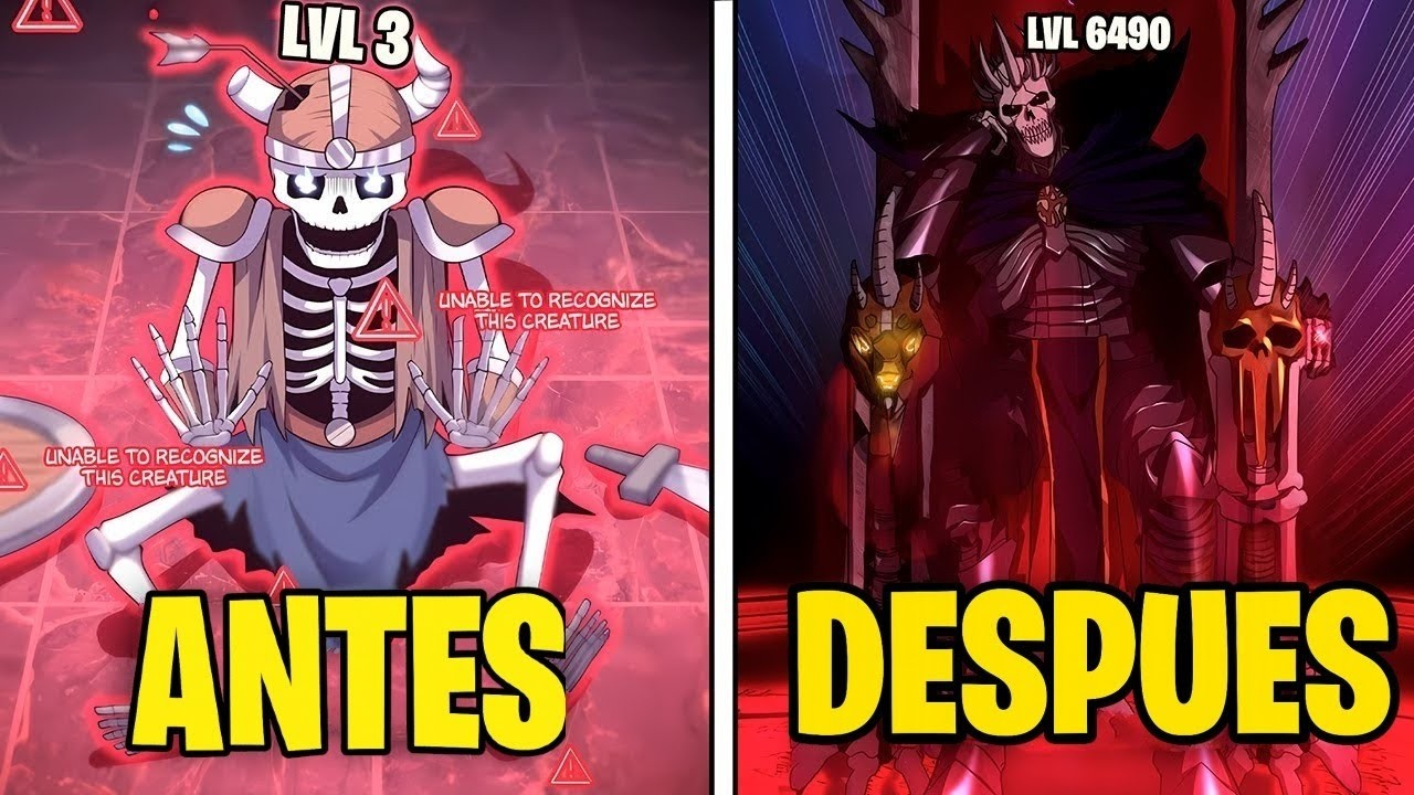REVIVIÓ como un DEBIL ESQUELETO y EVOLUCIONÓ hasta ser un HEROE  Manhwa Resumen