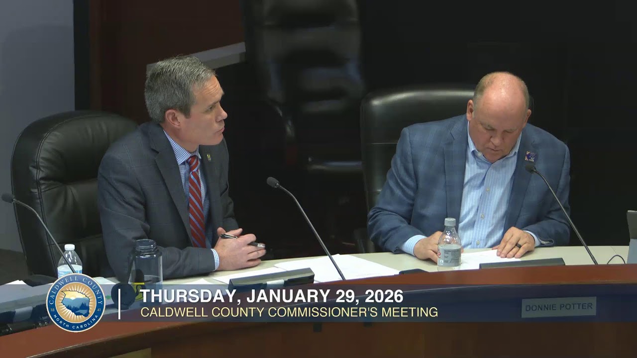 LIVE Caldwell Commissioner's Meeting 1/29/26