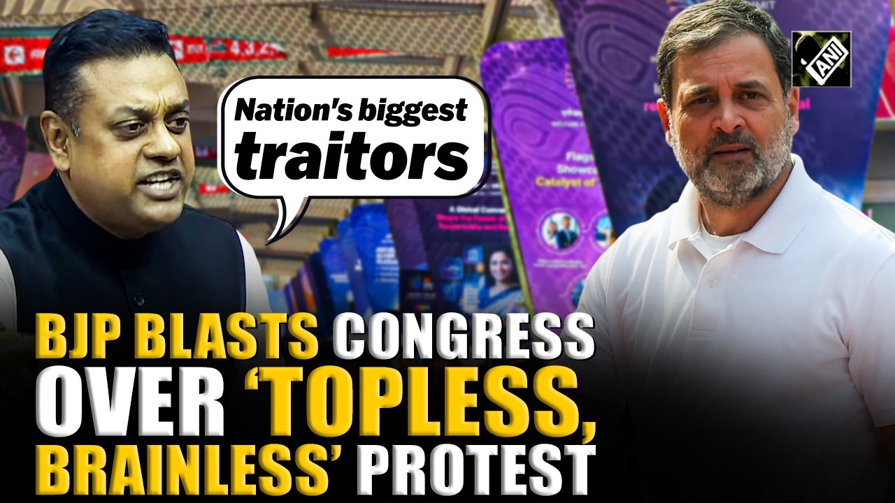 BJP slams Youth Congress over ‘shirtless’ protest at AI Summit, calls it ‘National Shame’