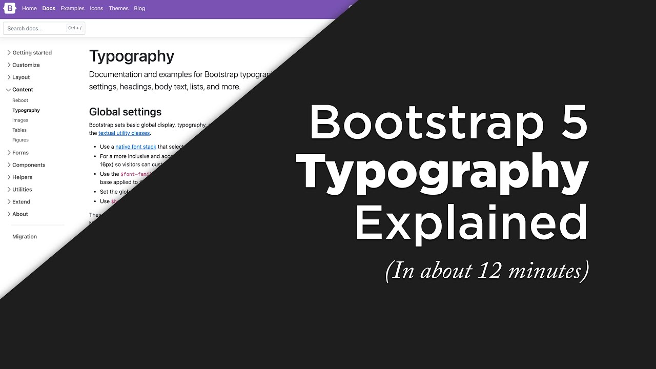 Bootstrap 5 Typography Explained // How does typography work in bootstrap?