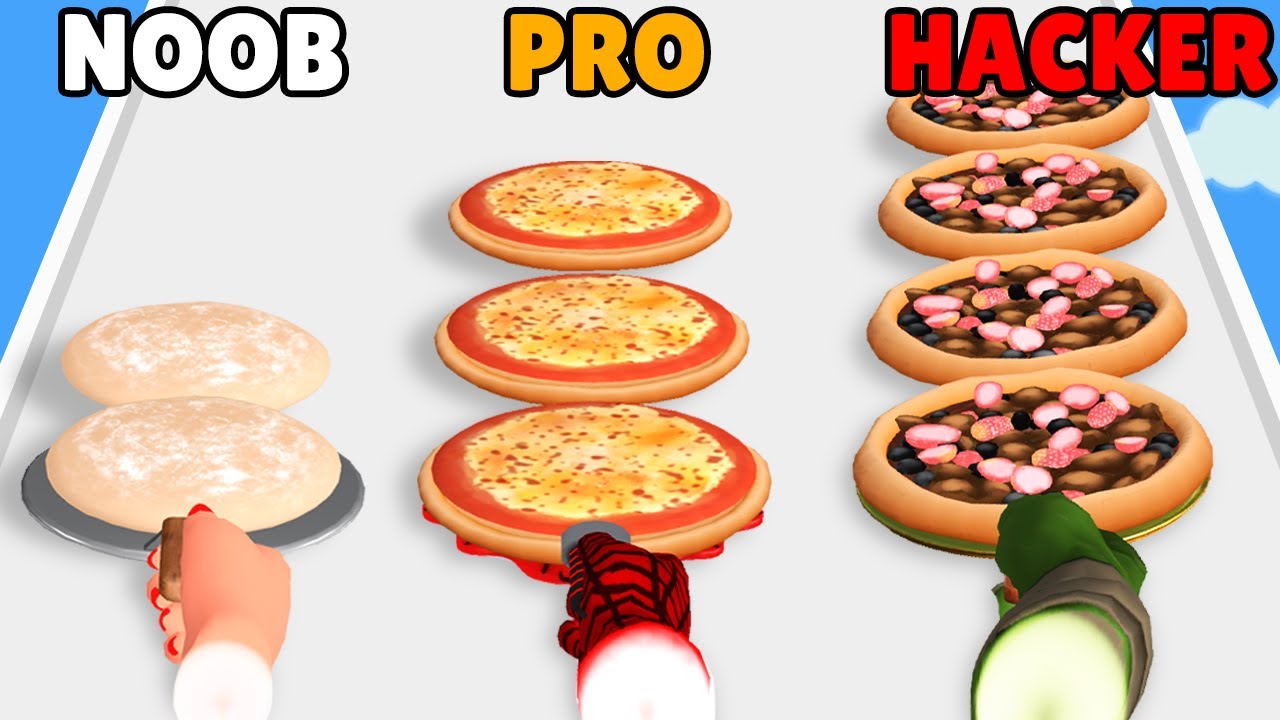 NOOB vs PRO vs HACKER in I Want Pizza