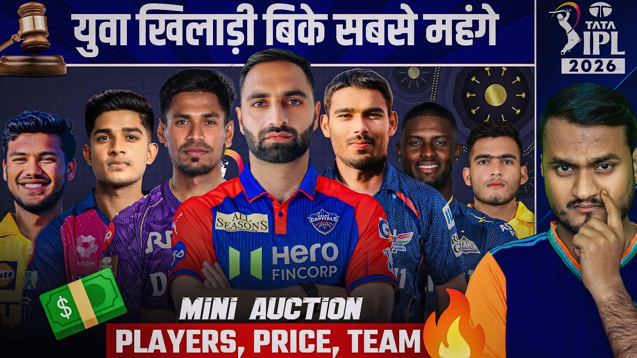 IPL 2026 Mini Auction: All Sold Players Name, Price & Teams | Domestic players sold for high prices🔥