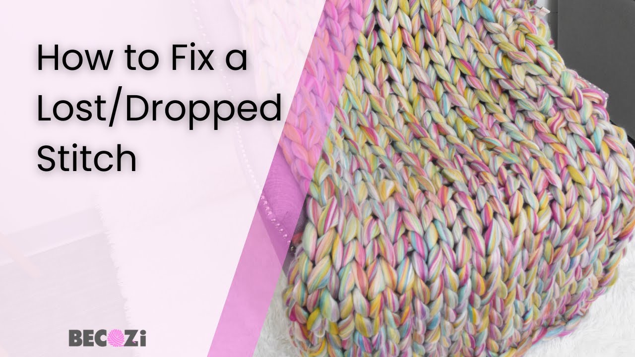 Объемное одеяло/Как исправить потерянный стежок