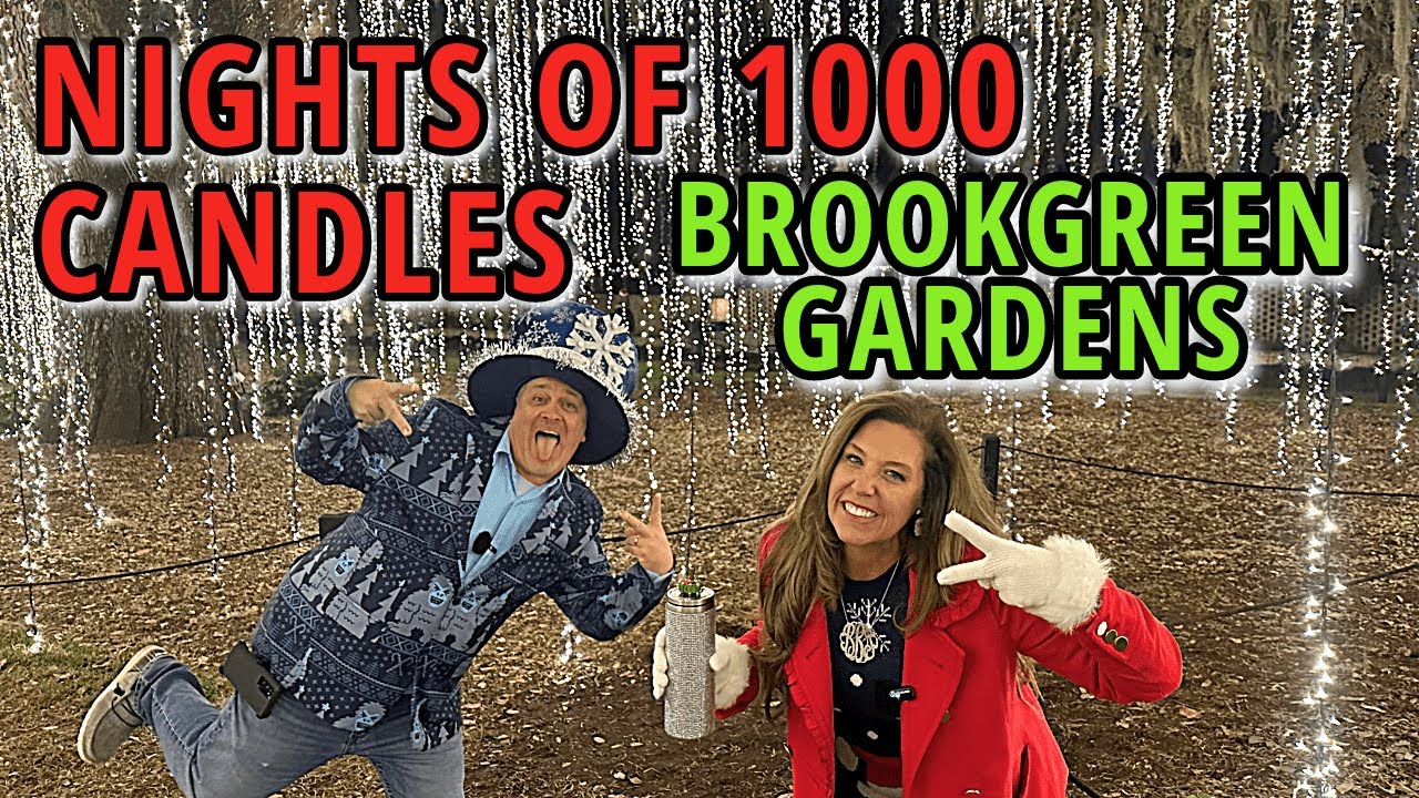 BROOKGREEN GARDENS – NIGHTS OF A THOUSAND CANDLES TOUR, MURRELLS INLET, 2023- Christmas light show