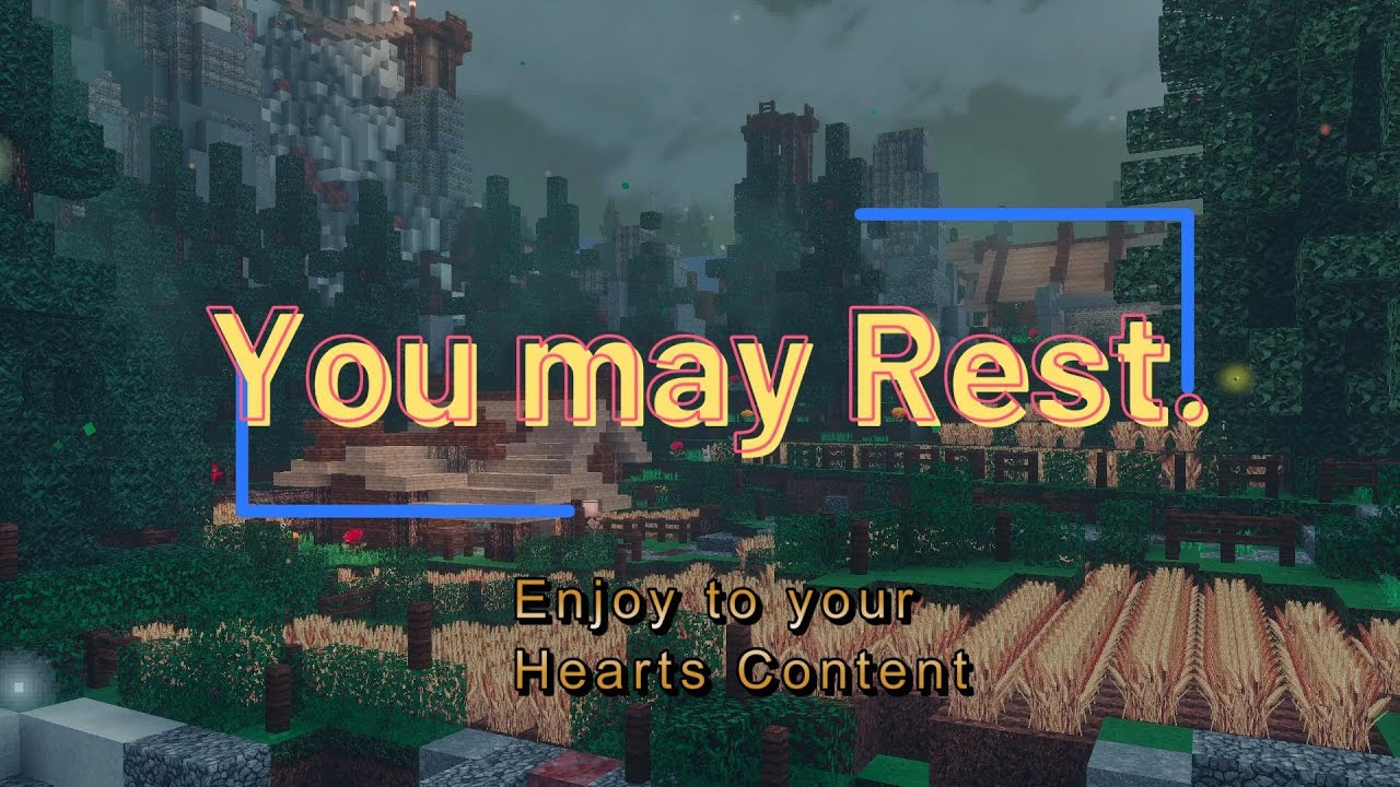 Realistic Minecraft Cozy Wheat Farm with Peaceful Town Views