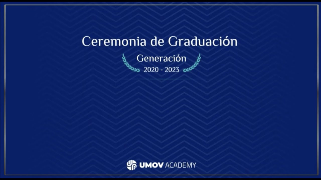 Ceremonia de graduación matutina generación 2020-2023.