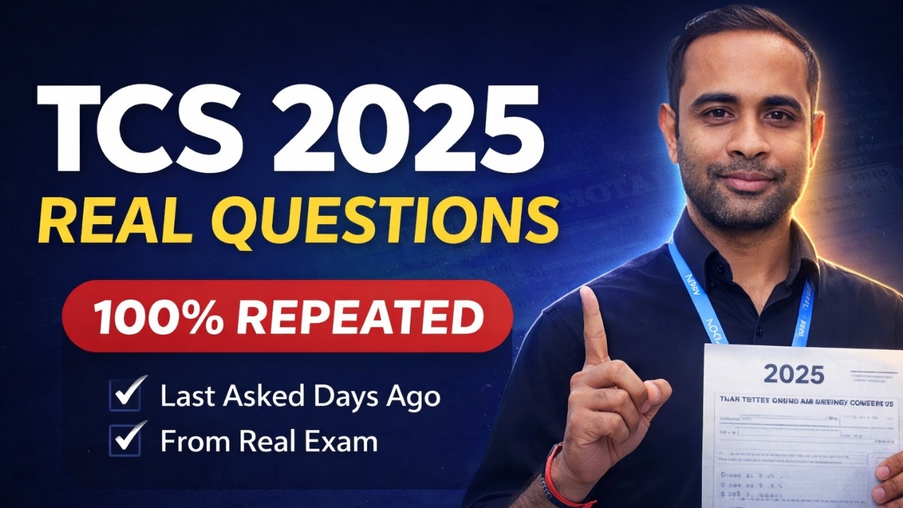 TCS Free NQT 2026 | TCS 2025 Asked Real Questions | TCS Free NQT