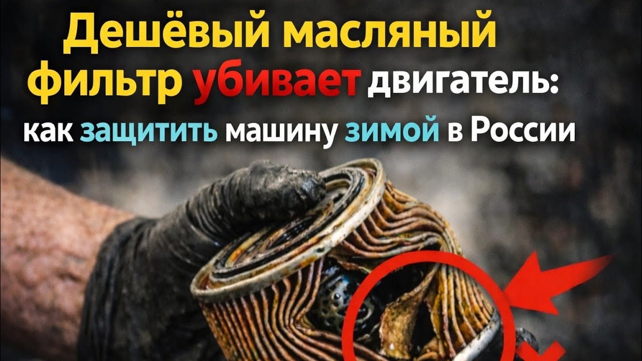 Дешёвый масляный фильтр убивает двигатель: как защитить машину зимой в России