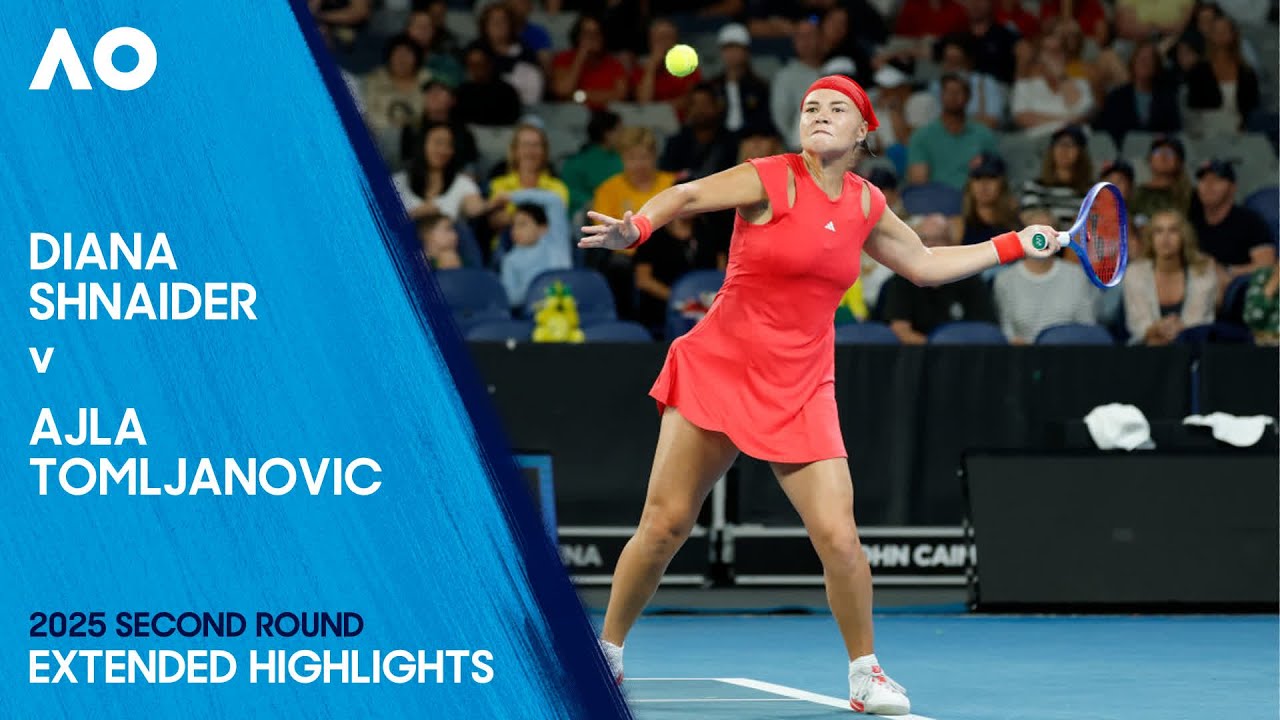 Diana Shnaider v Ajla Tomljanovic Extended Highlights | Australian Open 2025 Second Round