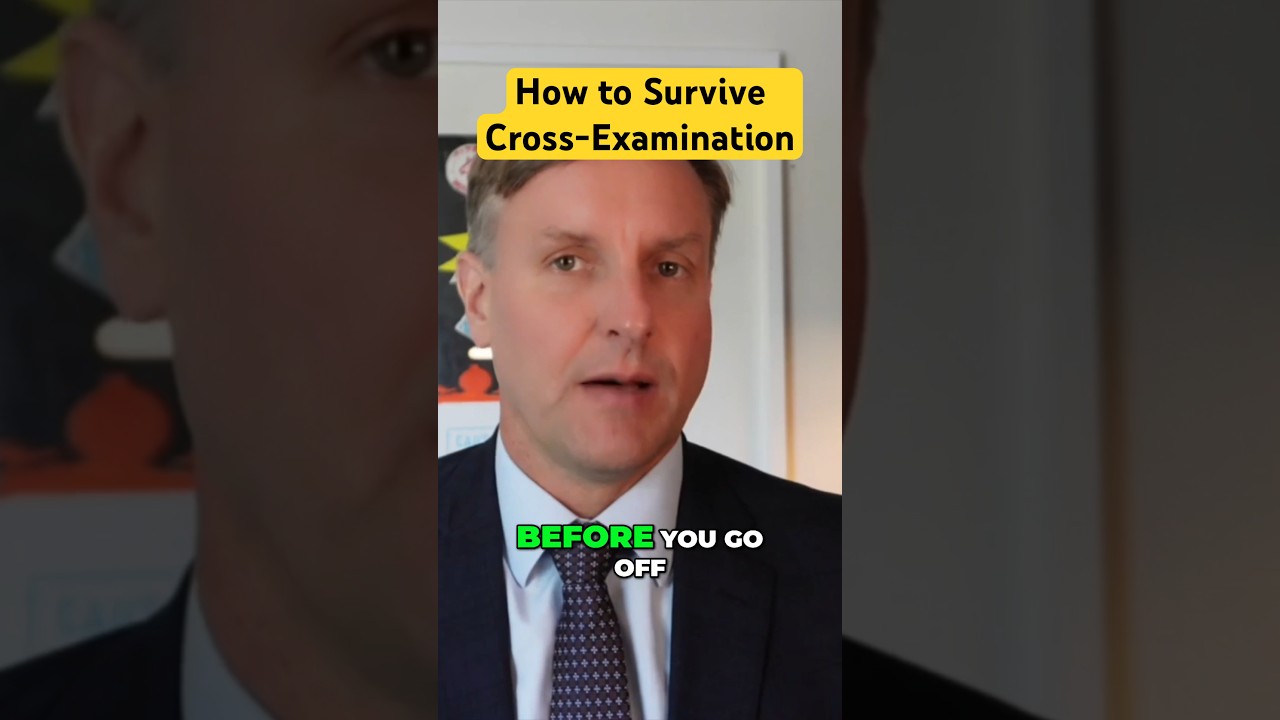 How to Survive Cross-Examination - Cross Examination Tips from a trial lawyer #trialattorney