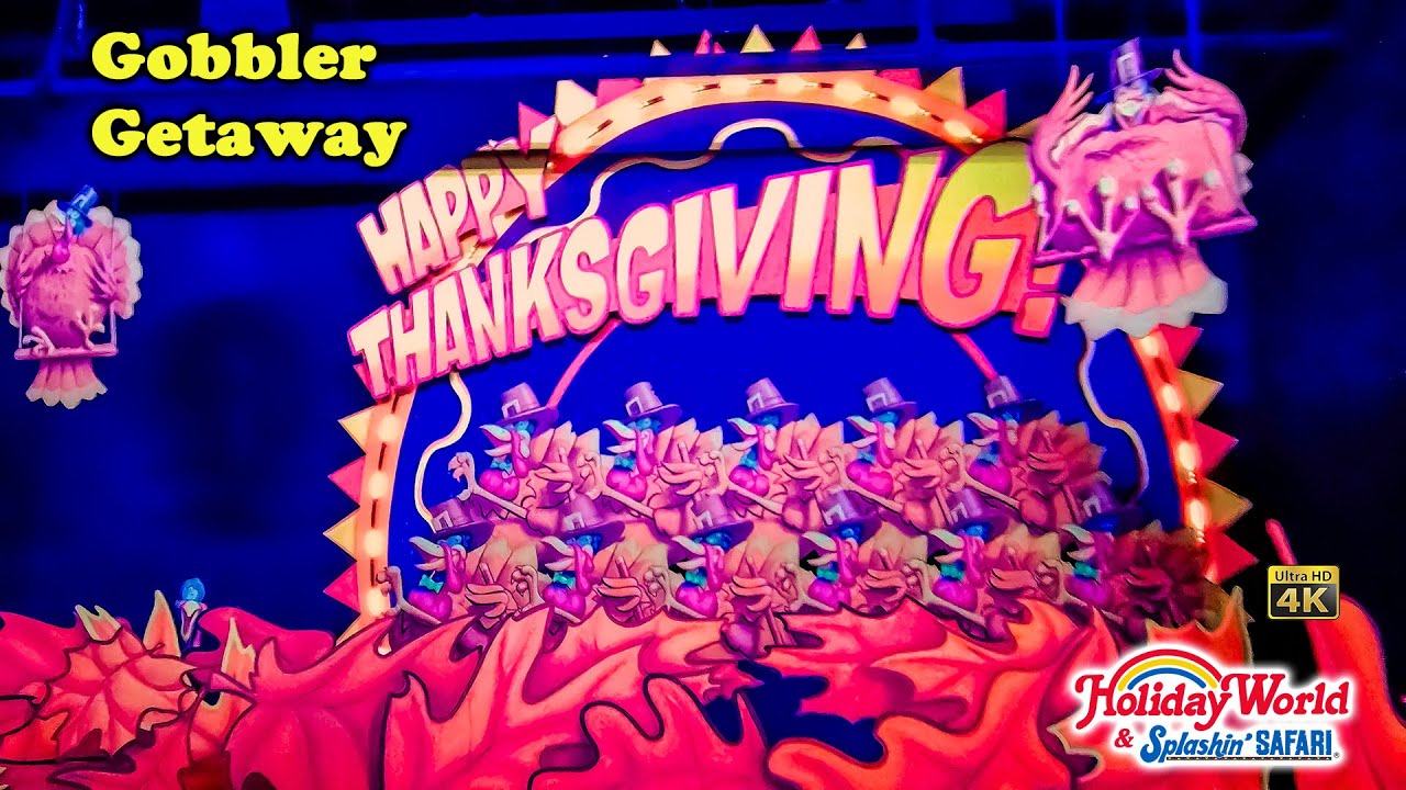 2022 Gobbler Getaway On Ride 4k POV Holiday World & Splashin' Safari