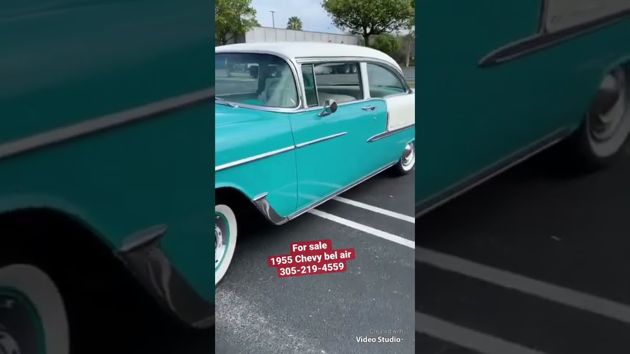1955 Chevy bel air two door post for sale