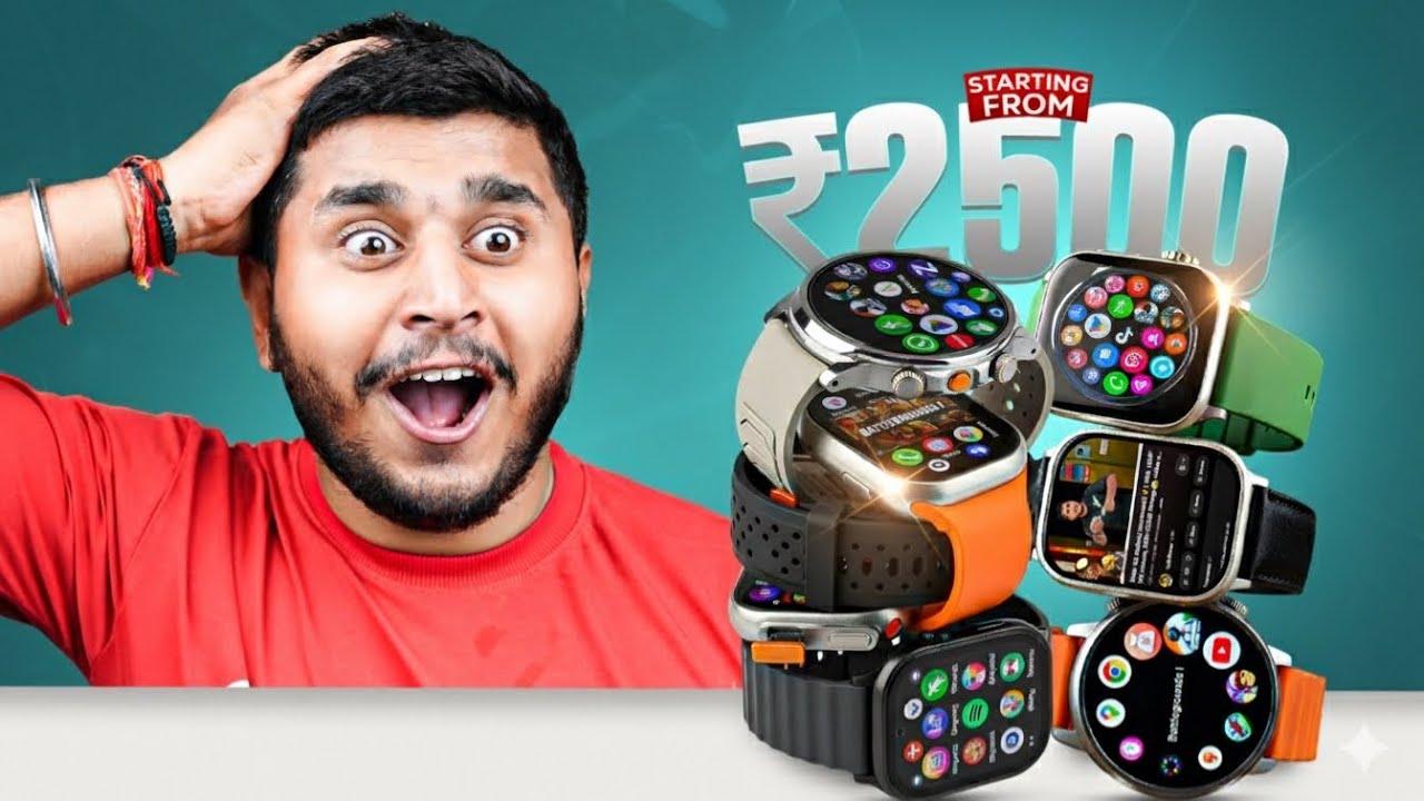 Top 5 Android smartwatches starts ₹2500⚡️|| With 5G LTE Calling, HD camera, Zonalpha 💀