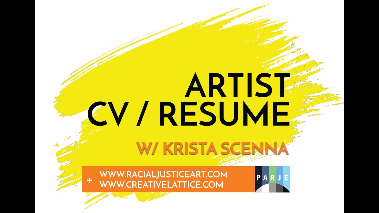 Writing A Standard Artist Resume CV
