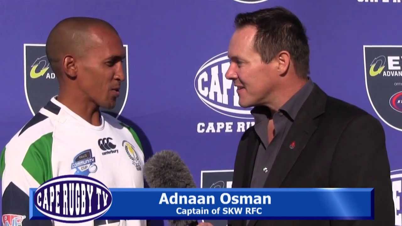 Cape Rugby TV   Interview Adnaan Osman captain SK Walmers