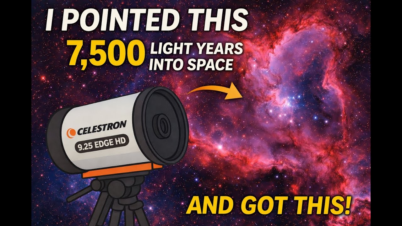 I pointed a Celestron 9.25 EdgeHD 7,500 light years away from earth