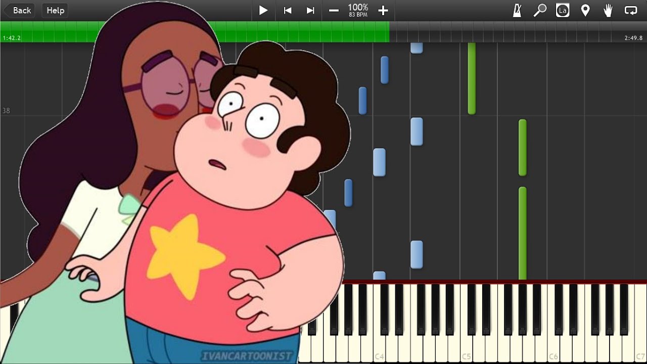 Steven Universe - Connie's theme - Piano tutorial (Synthesia)