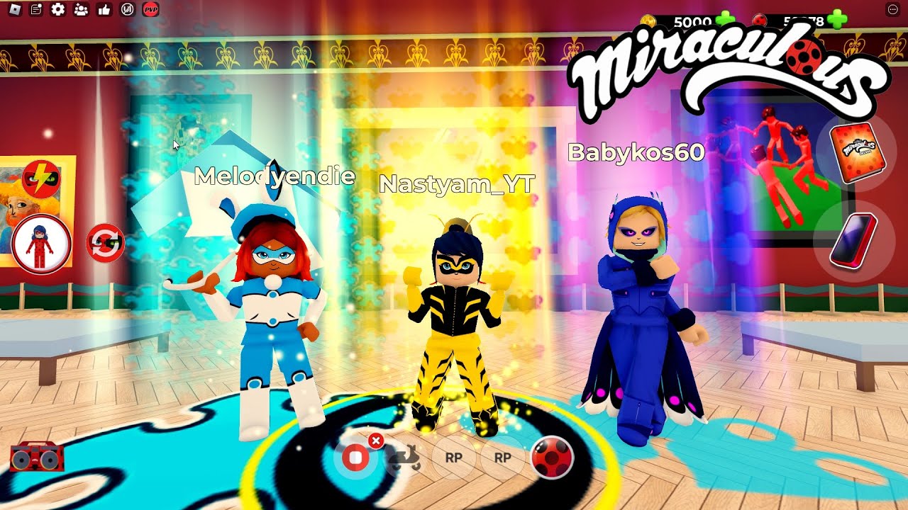 NOVO TRANSFORMAÇOES DO GRUPO NO MIRACULOUS RP - MIRACULOUS ROBLOX!