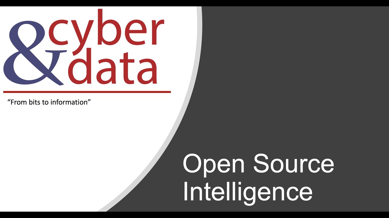Open Source Intelligence (OSINT)