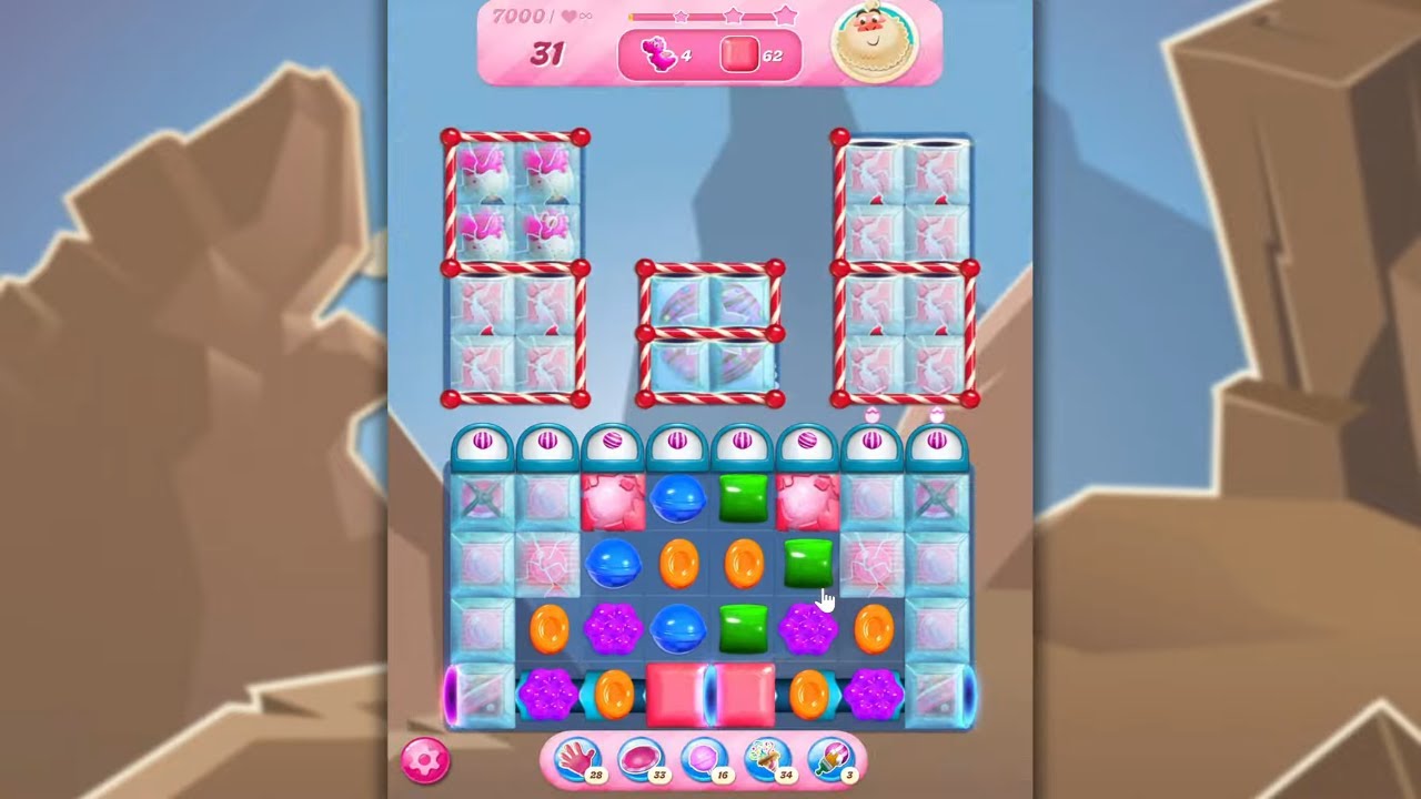 Candy Crush Saga LEVEL 7000 NO BOOSTERS&nbsp;(new version)🐟☑️