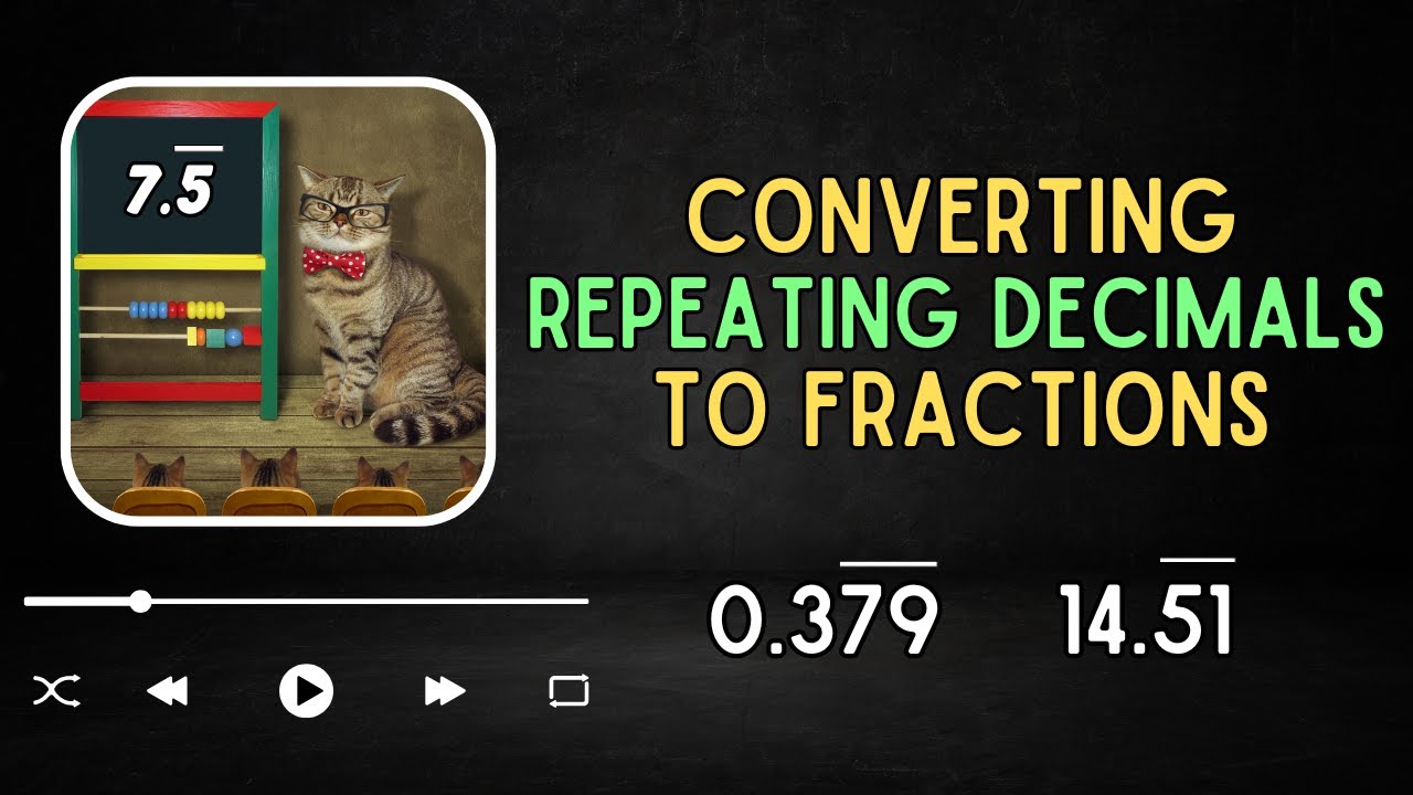How to Convert Repeating Decimals to Fractions • Step-by-Step Examples