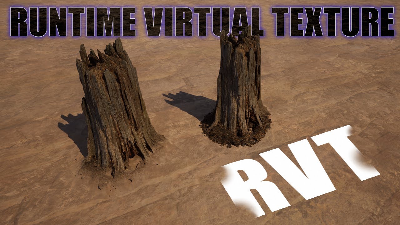 Runtime virtual texture RVT  in unreal engine 5