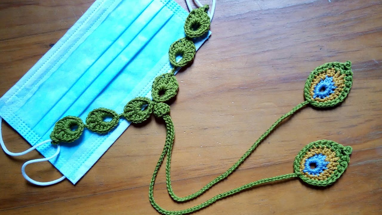 Strap masker rajut hijab 2in1 | how to crochet mask strap