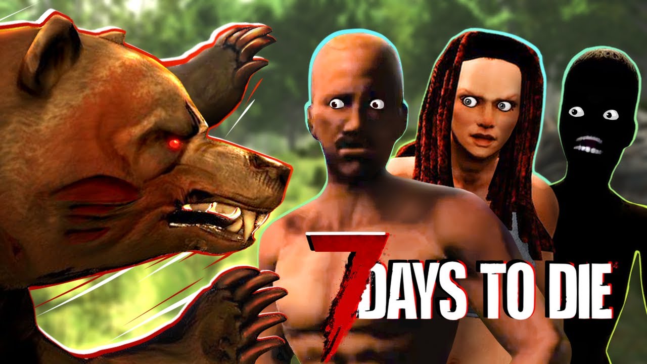 НАПАДЕНИЕ ЗОМБИ МЕДВЕДЯ! ПЕРВАЯ НОЧЬ ЗОМБИ ● 7 Days to Die (Alpha 20) #21