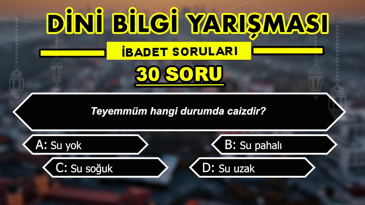 En Zor İslami Bilgi Yarışması! %90 Bu Soruları Bilemedi | Sen Kaç Doğru Yapacaksın?