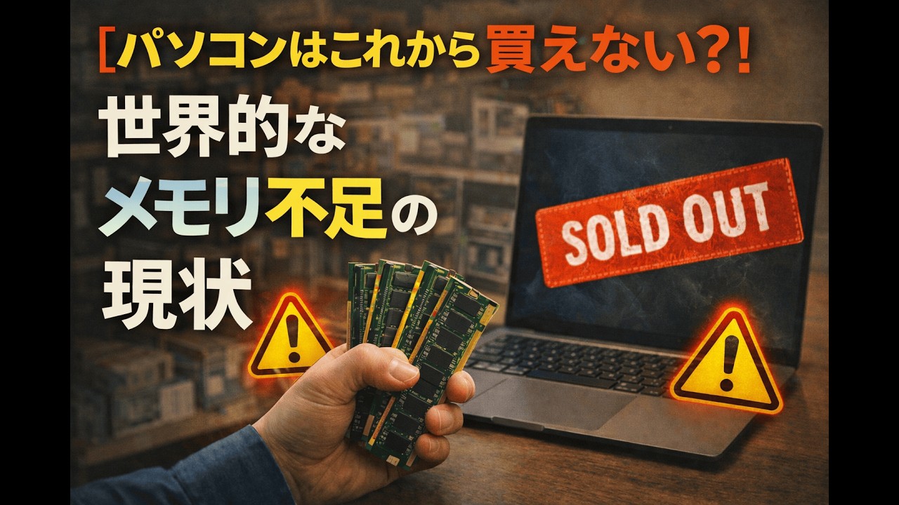 PCはもう買えない ! 世界的メモリ不足の真相