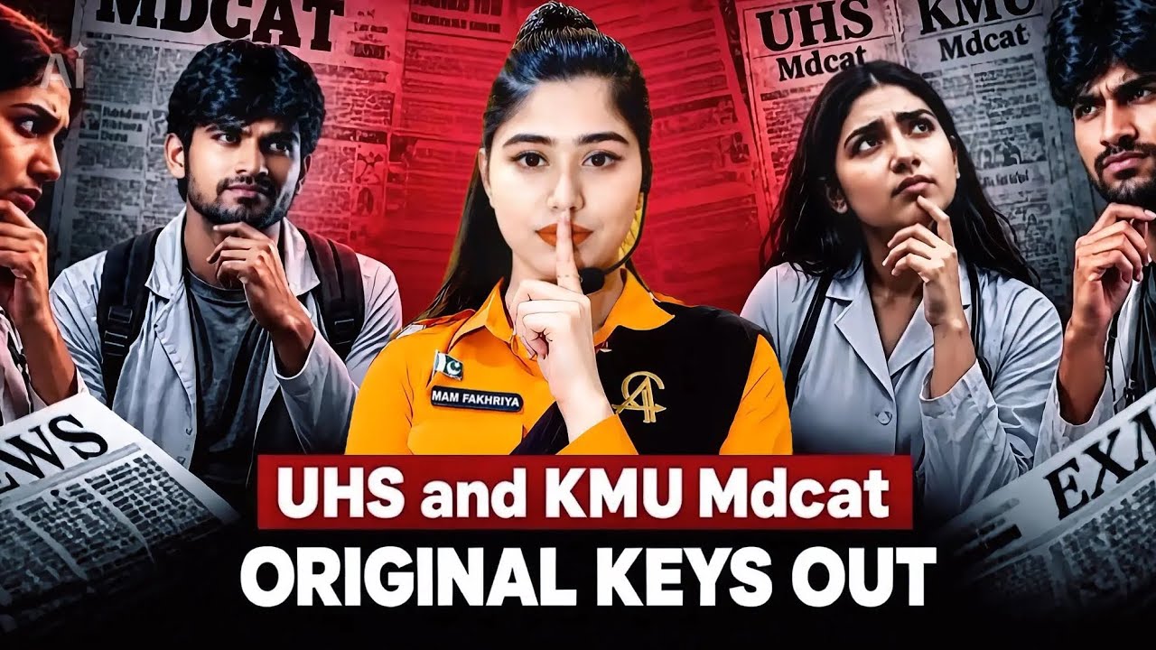 Breaking News! UHS & KMU MDCAT Original Keys Out 🔥 (Apne Marks Check Karo!)