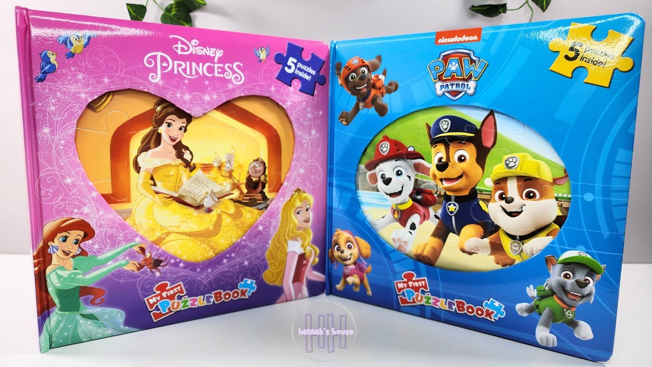 Paw Patrol and Disney Princess Puzzle Books | Fun Puzzles for Kids | Learning Puzzles