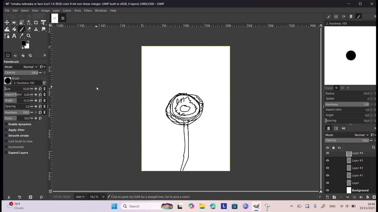 How I drew a Chrysanthemum on Nov 19, 2025