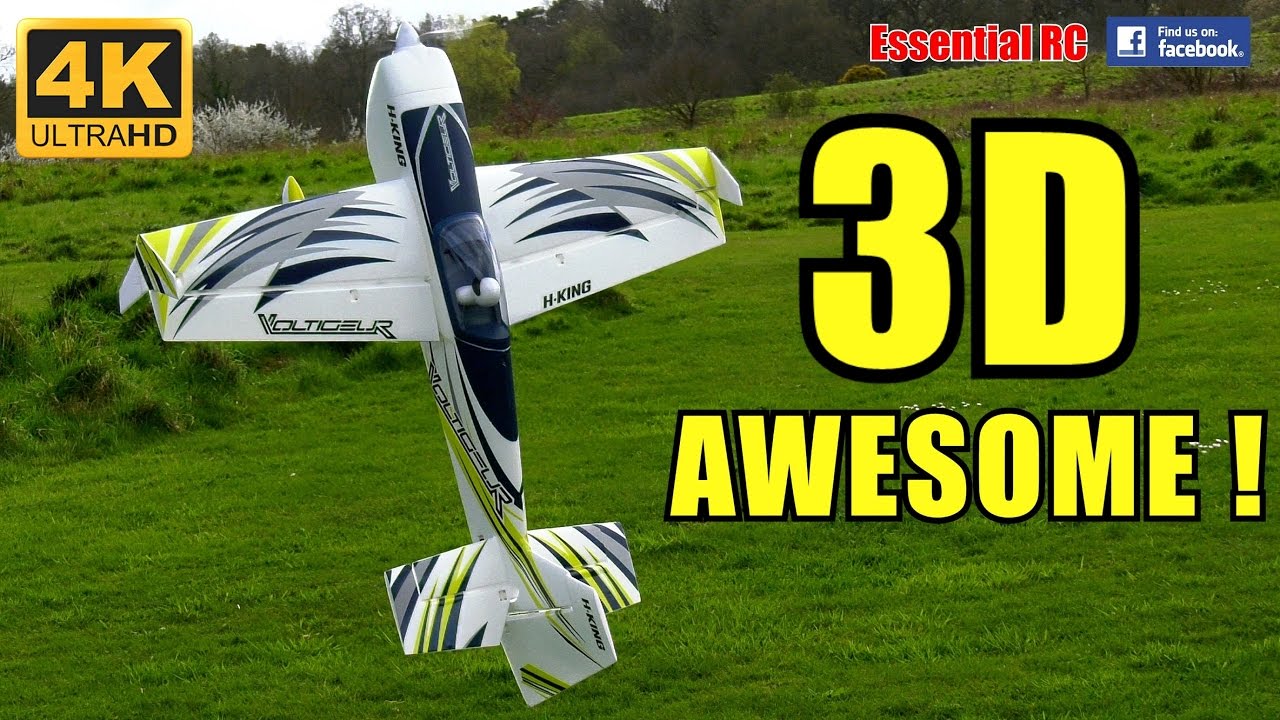 *3D AWESOME* HobbyKing VOLTIGEUR RC PLANE [UltraHD and 4K]