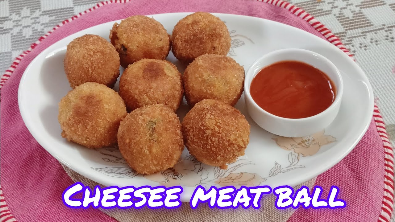 মাংস কিমা করার ঝামেলা ছাড়া ইফতার স্পেশাল চীজে ভরপুর মিট বল 🤤❗Yummy , cheesee & crispy meat ball 