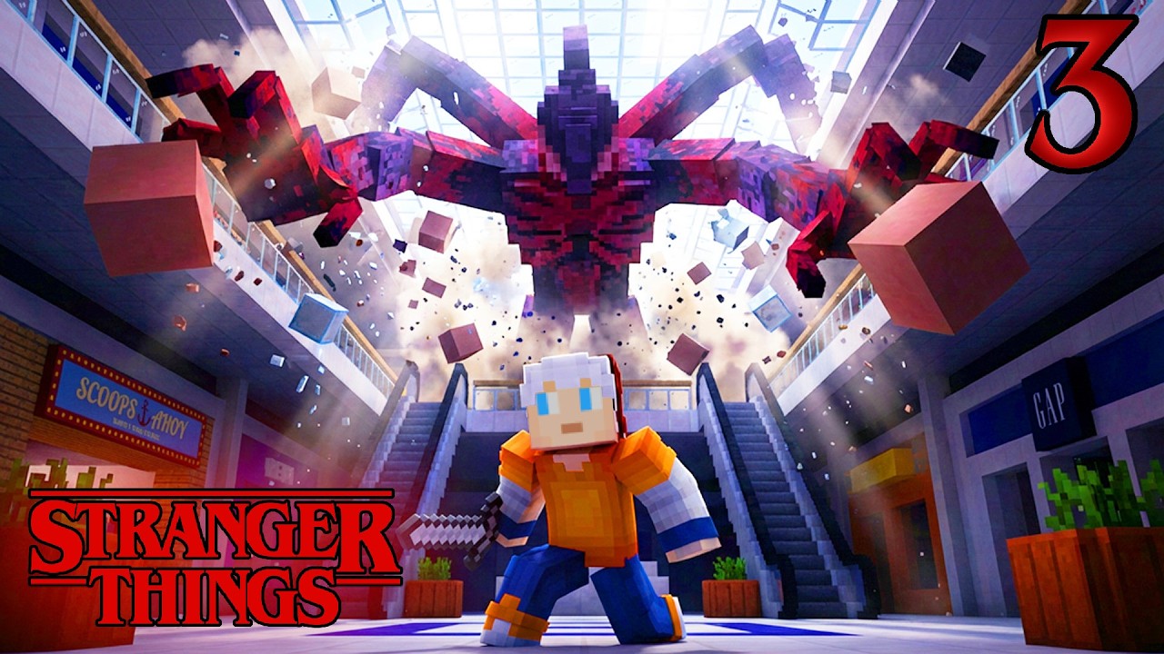 Ich werde VERFOLGT... Der Angriff des MindFlayers - Minecraft x Stranger Things - Season 3