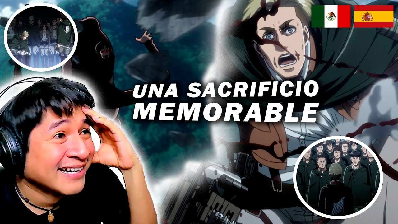 🛑 LA MUERTE DE ERWIN | REACCIÓN A DOBLAJE LATINO vs CASTELLANO: AMBOS TE HACEN VIBRAR ¿CUAL ELIGES?
