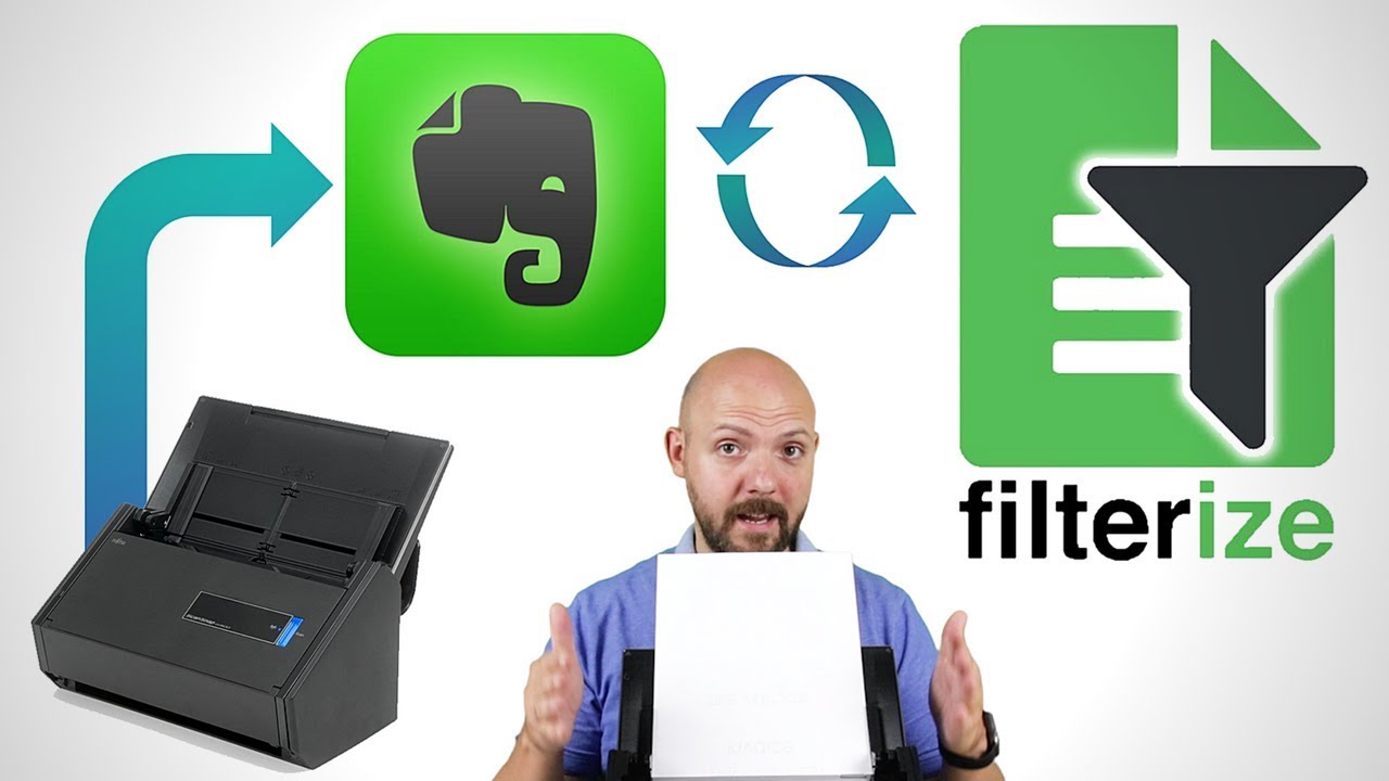 📝📲My AUTOMATED Paperless Office using Evernote with Filterize and ScanSnap iX500