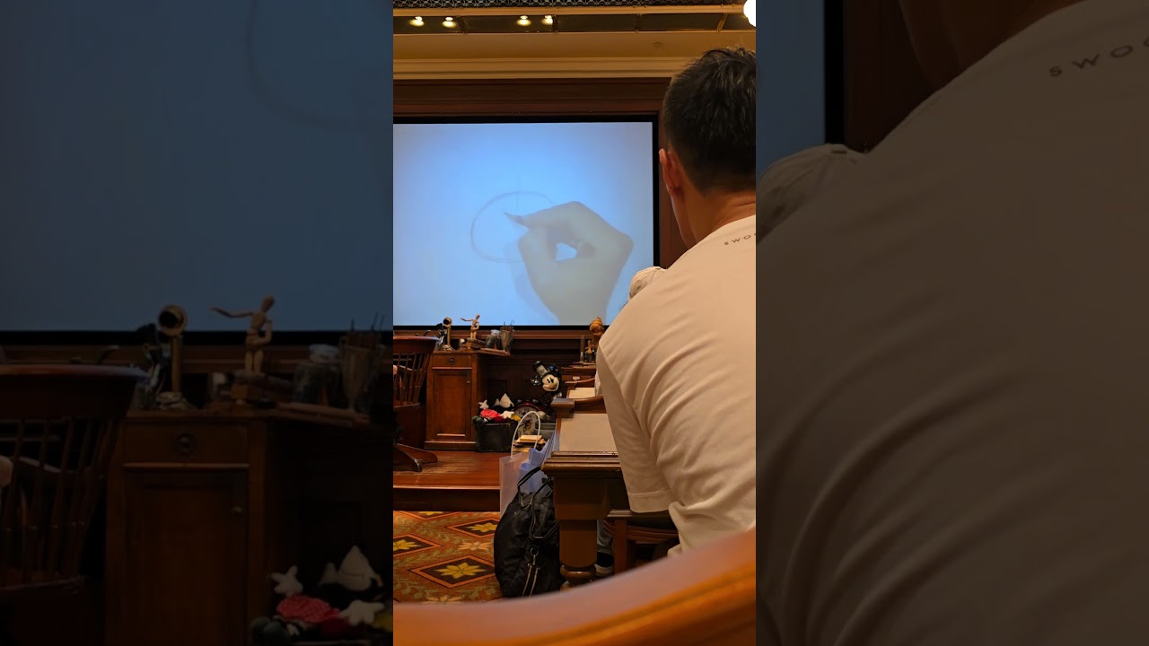 Drawing Alien in HK Disneyland Animation Academy