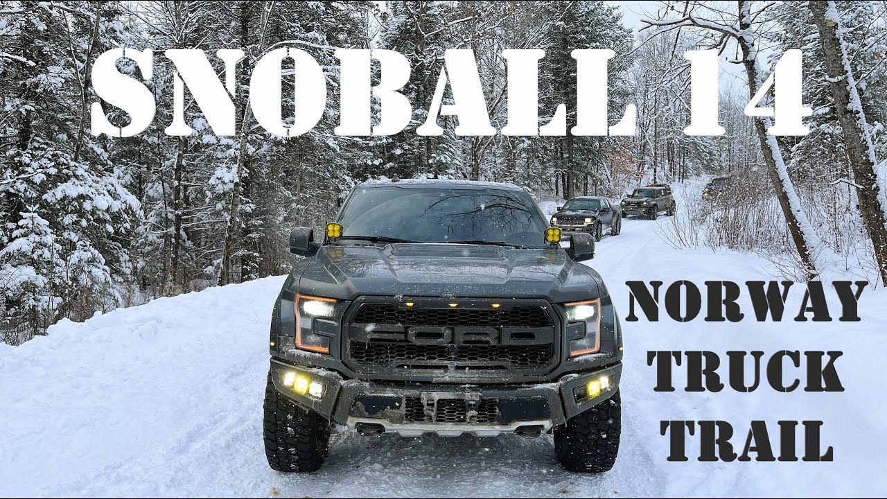 𝐓𝐡𝐞 𝐅𝐢𝐫𝐬𝐭 𝐓𝐫𝐚𝐢𝐥 𝐨𝐟 𝐒𝐧𝐨𝐁𝐚𝐥𝐥 𝟏𝟒! F-150 Raptors & Bronco Raptors Breaking Trail on Norway Truck Trail!