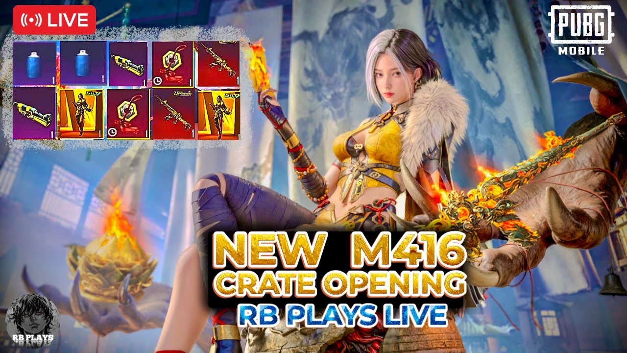 MAXOUT NEW M416  ARE YOU READY 🔥😍 RB PLAYS LIVE