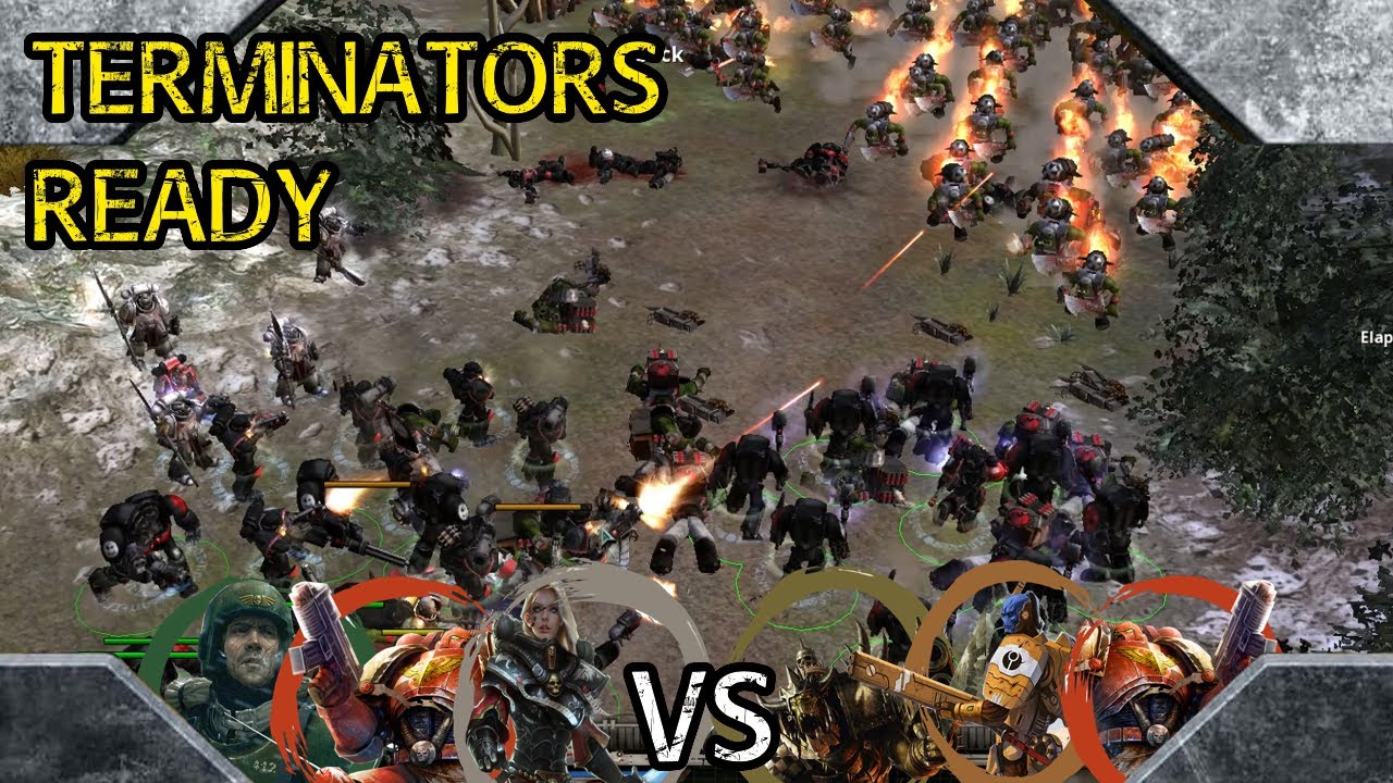 Dawn of War Definitive Edition: 4 vs 4 Sisters of Battle, Space Marines, Imperial G vs Orks, Tau, SM