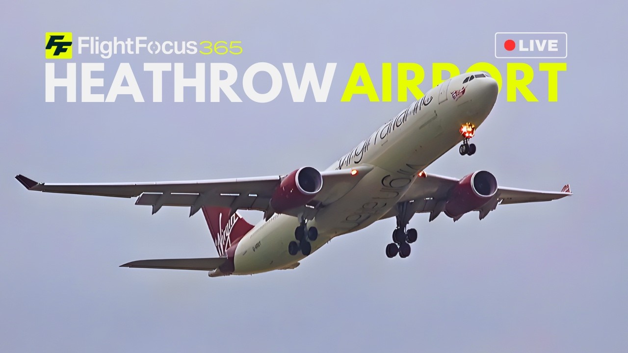 Heathrow Airport Live - WINDY Friday 4th September 2026