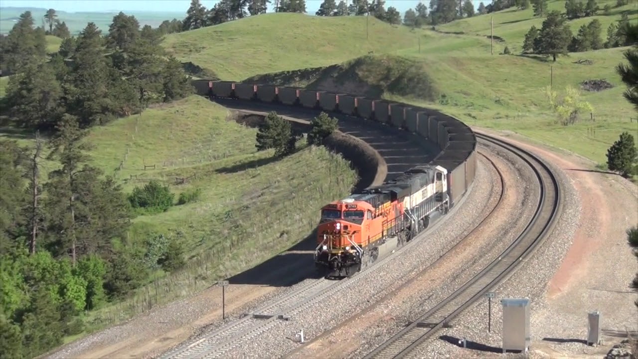 BNSF Railway Powder River Division - Butte Sub - Crawford Hill  NE June 2014 Part 1